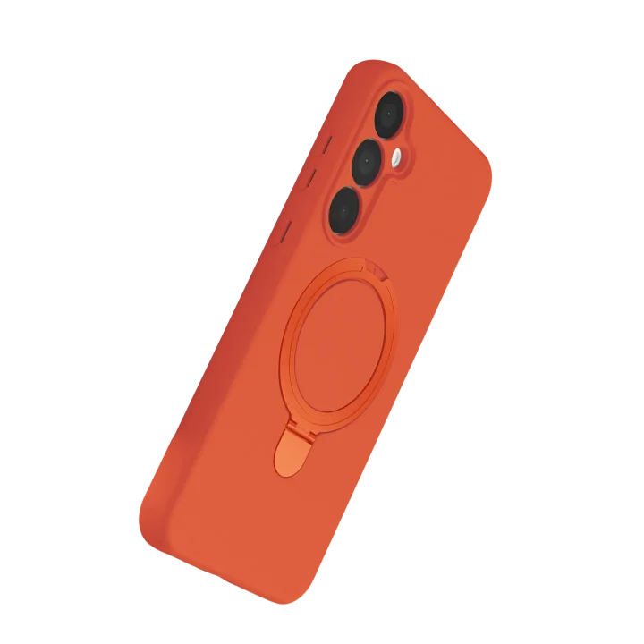 Mey İthalat®  Samsung Galaxy A16 5G Regal Magsafe Standlı Kapak - Turuncu