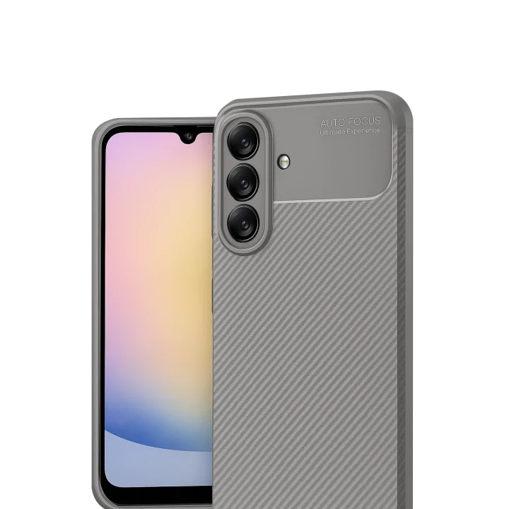 Mey İthalat®  Samsung Galaxy A17 5G Auto Focus Karbon Kapak - Gri