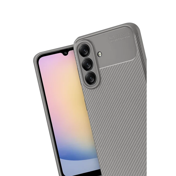 Mey İthalat®  Samsung Galaxy A17 5G Auto Focus Karbon Kapak - Gri