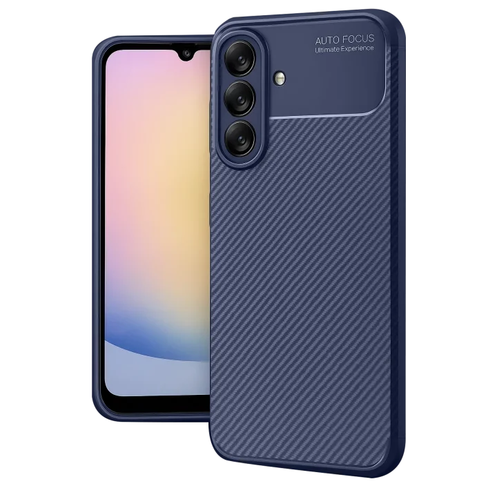 Mey İthalat®  Samsung Galaxy A17 5G Auto Focus Karbon Kapak - Lacivert