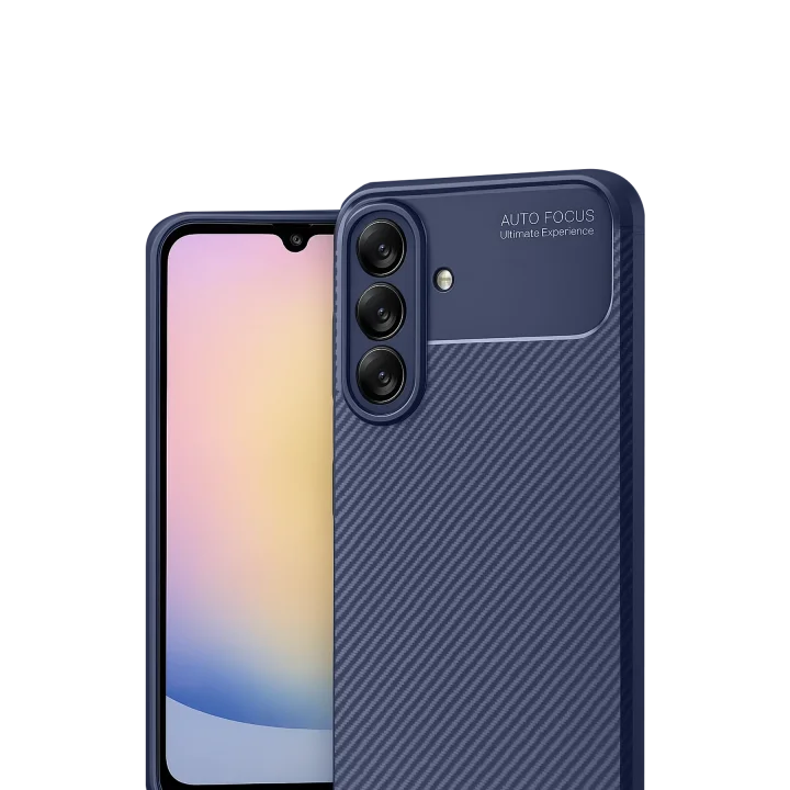 Mey İthalat®  Samsung Galaxy A17 5G Auto Focus Karbon Kapak - Lacivert