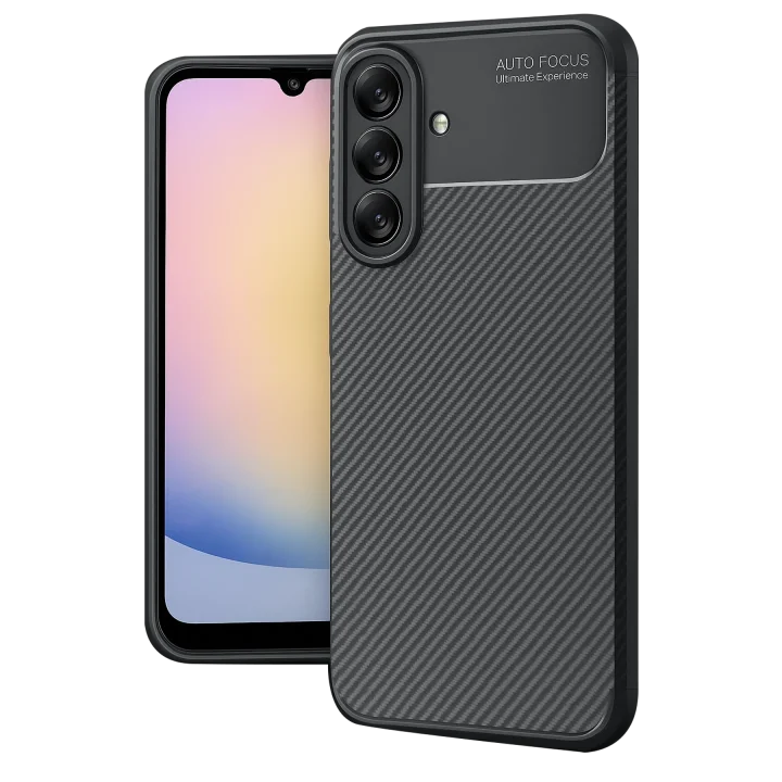 Mey İthalat®  Samsung Galaxy A17 5G Auto Focus Karbon Kapak - Siyah