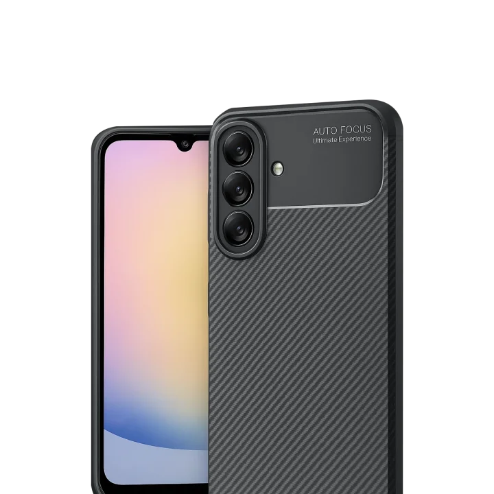 Mey İthalat®  Samsung Galaxy A17 5G Auto Focus Karbon Kapak - Siyah