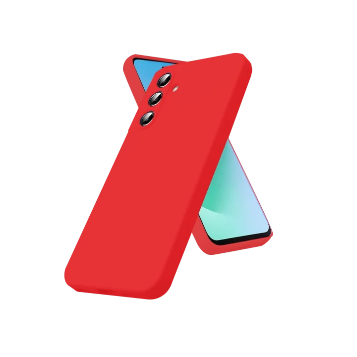 Mey İthalat®  Samsung Galaxy A17 5G Nano içi Kadife Silikon - Kırmızı