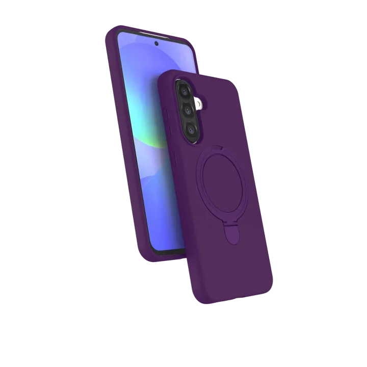 Mey İthalat®  Samsung Galaxy A17 5G Regal Magsafe Standlı Kapak - Derin Mor