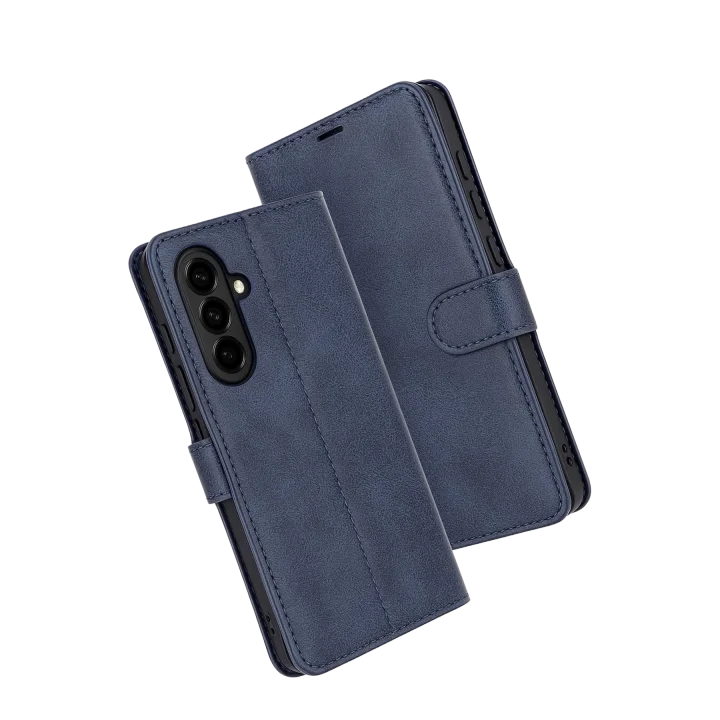 Mey İthalat®  Samsung Galaxy A17 5G Trend S Plus Kapaklı Kılıf - Lacivert