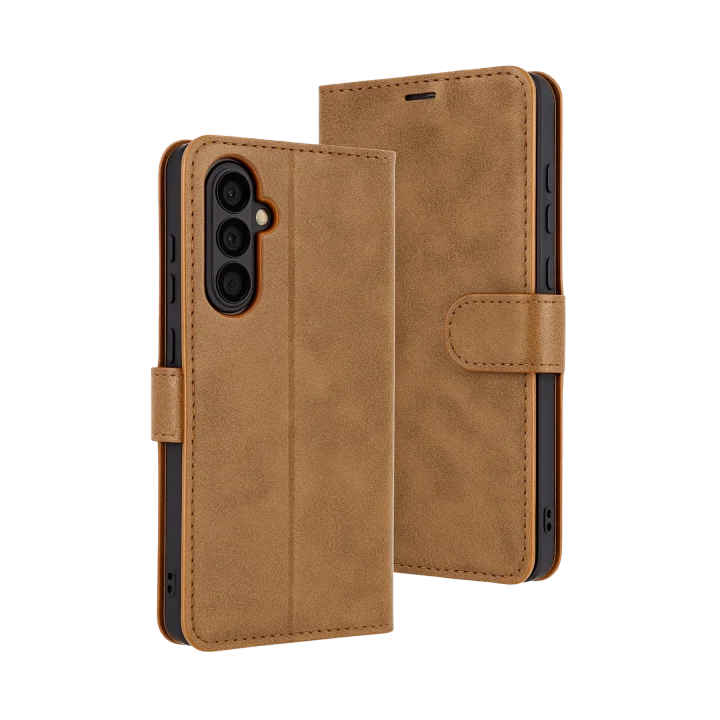 Mey İthalat®  Samsung Galaxy A17 5G Trend S Plus Kapaklı Kılıf - Taba