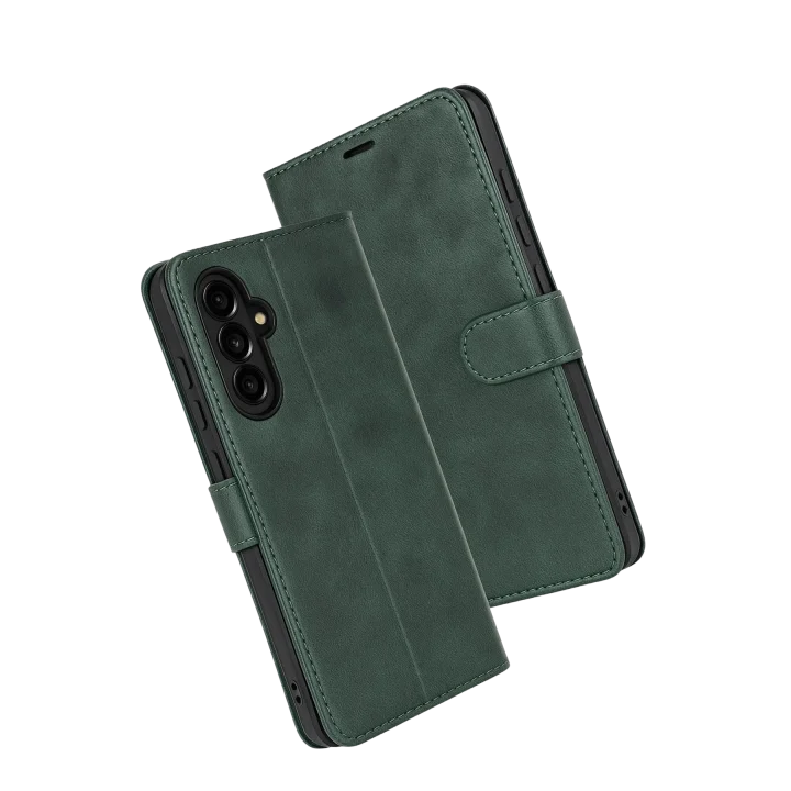 Mey İthalat®  Samsung Galaxy A17 5G Trend S Plus Kapaklı Kılıf - Yeşil