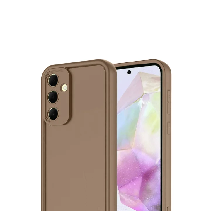 Mey İthalat®  Samsung Galaxy A17 5G Viera Silikon - Kahverengi