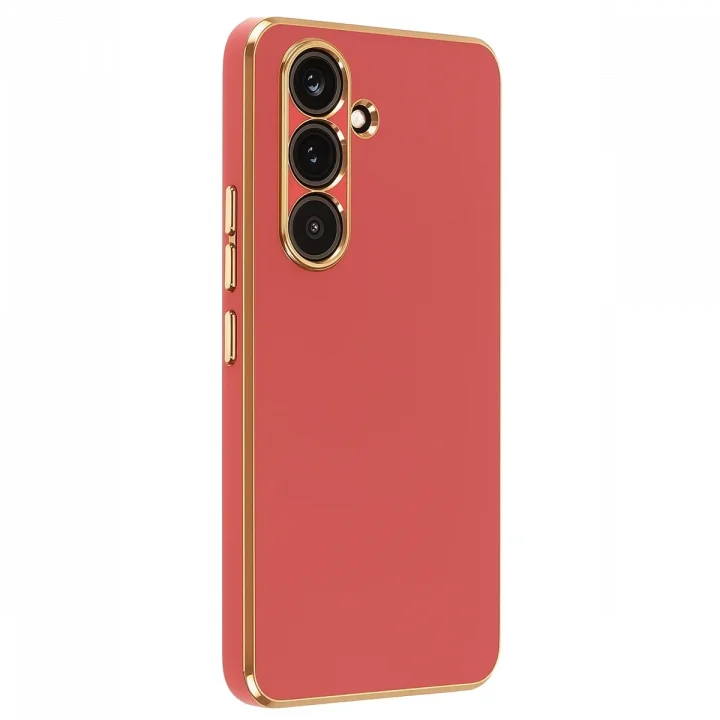 Mey İthalat®  Samsung Galaxy A17 5G Volet Silikon - Kırmızı