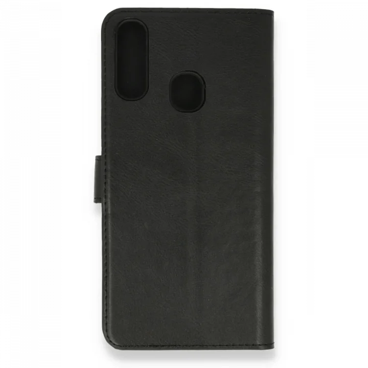 Mey İthalat®  Samsung Galaxy A20S Kılıf Trend S Plus Kapaklı Kılıf - Siyah