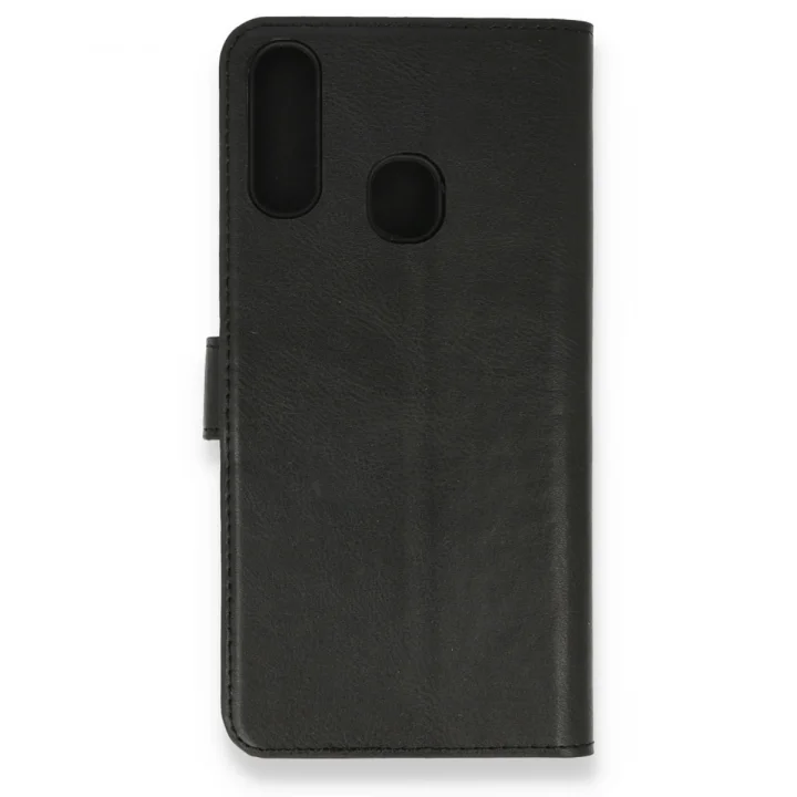 Mey İthalat®  Samsung Galaxy A20S Kılıf Trend S Plus Kapaklı Kılıf - Siyah