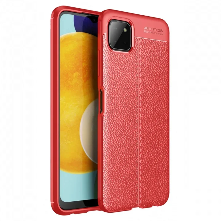 Mey İthalat®  Samsung Galaxy A22 Kılıf Auto Focus Kapak - Kırmızı