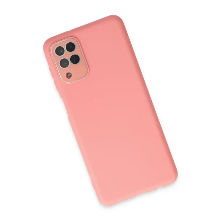 Mey İthalat®  Samsung Galaxy A22 Kılıf Lansman Glass Kapak - Pembe