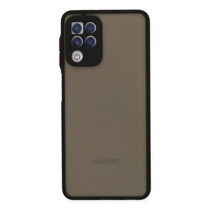 Mey İthalat®  Samsung Galaxy A22 Kılıf Montreal Silikon Kapak - Siyah