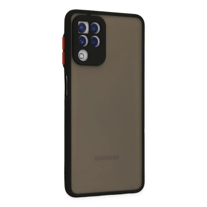 Mey İthalat®  Samsung Galaxy A22 Kılıf Montreal Silikon Kapak - Siyah