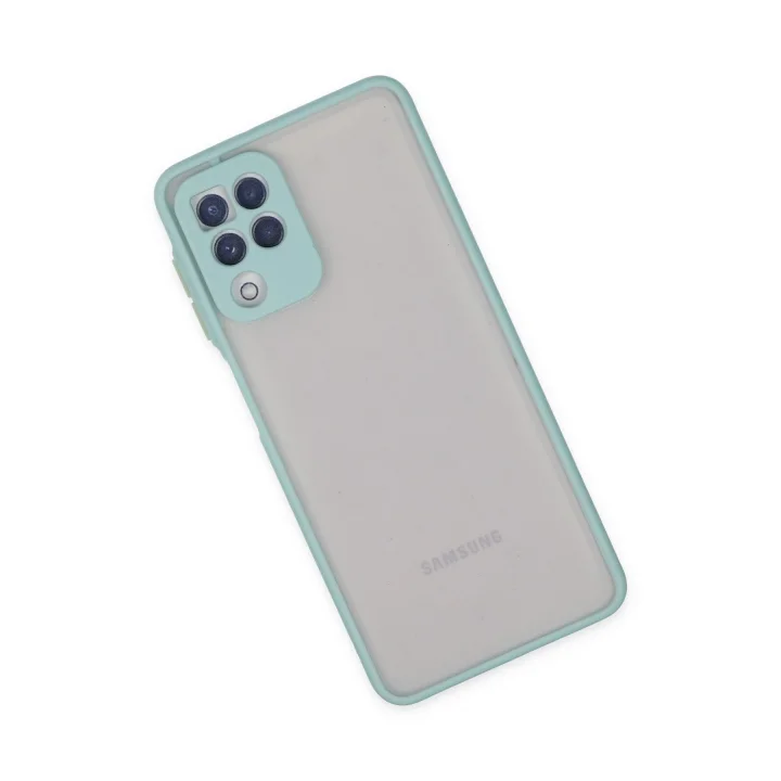 Mey İthalat®  Samsung Galaxy A22 Kılıf Montreal Silikon Kapak - Turkuaz