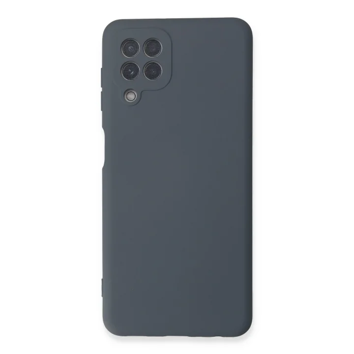 Mey İthalat®  Samsung Galaxy A22 Kılıf Nano içi Kadife Silikon - Gri