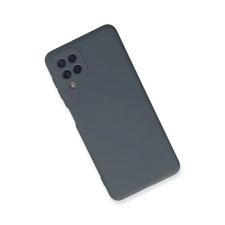 Mey İthalat®  Samsung Galaxy A22 Kılıf Nano içi Kadife Silikon - Gri