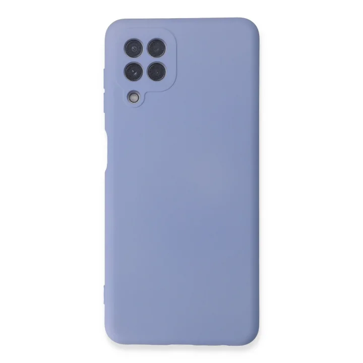 Mey İthalat®  Samsung Galaxy A22 Kılıf Nano içi Kadife Silikon - Lila