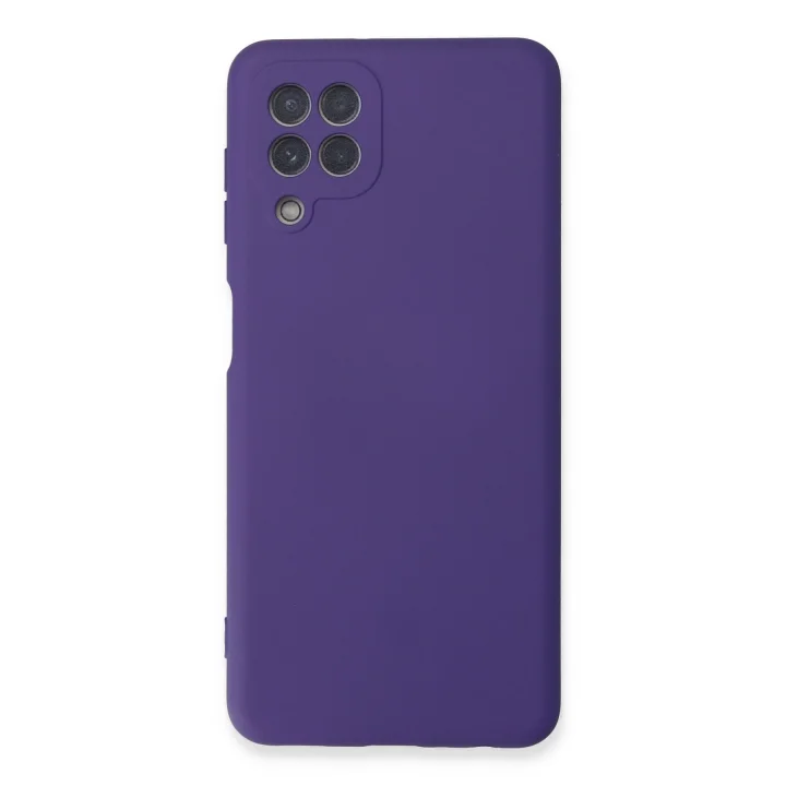 Mey İthalat®  Samsung Galaxy A22 Kılıf Nano içi Kadife Silikon - Mor