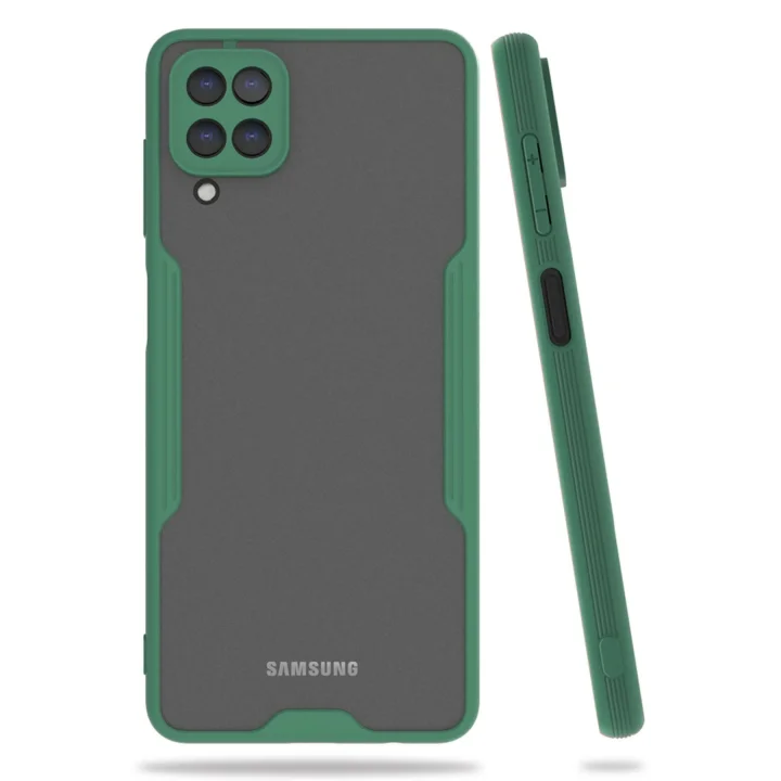 Mey İthalat®  Samsung Galaxy A22 Kılıf Platin Silikon - Yeşil