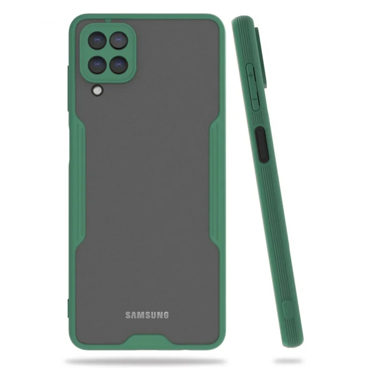 Mey İthalat®  Samsung Galaxy A22 Kılıf Platin Silikon - Yeşil