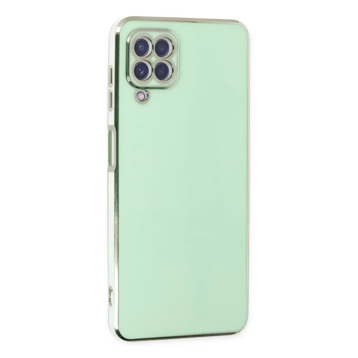Mey İthalat®  Samsung Galaxy A22 Kılıf Volet Silikon - Açık Yeşil