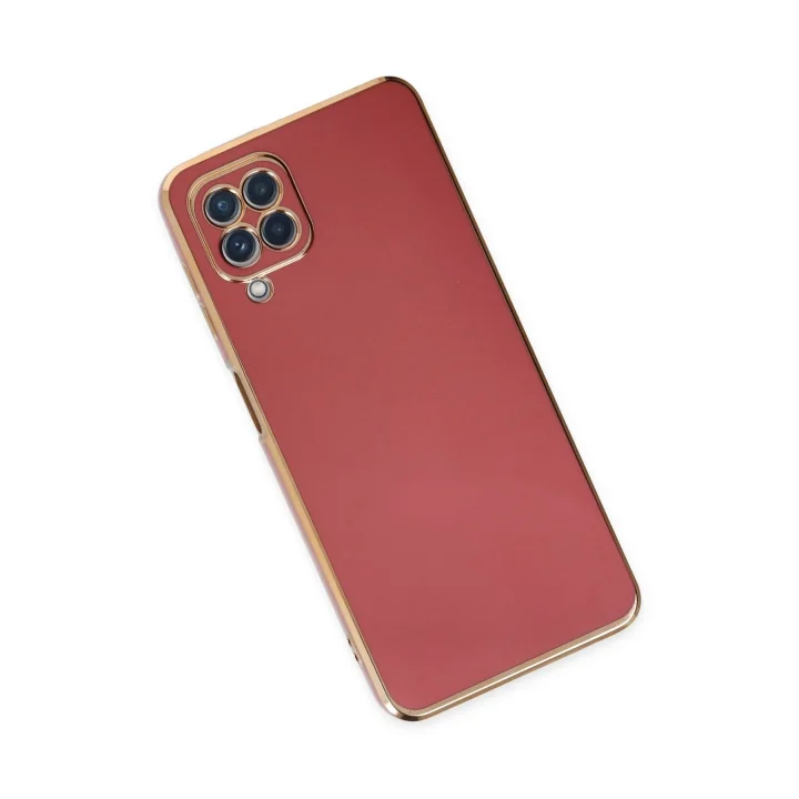 Mey İthalat®  Samsung Galaxy A22 Kılıf Volet Silikon - Kırmızı