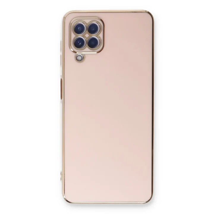 Mey İthalat®  Samsung Galaxy A22 Kılıf Volet Silikon - Pembe