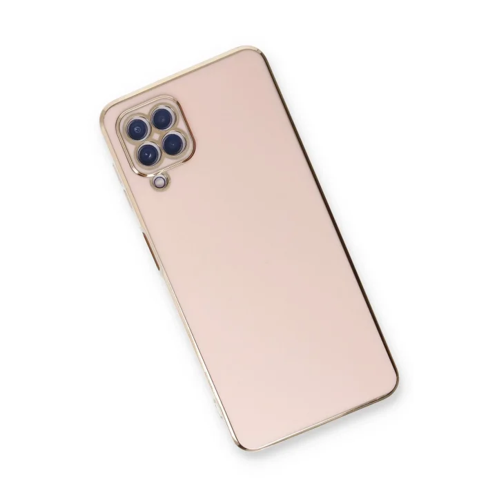 Mey İthalat®  Samsung Galaxy A22 Kılıf Volet Silikon - Pembe