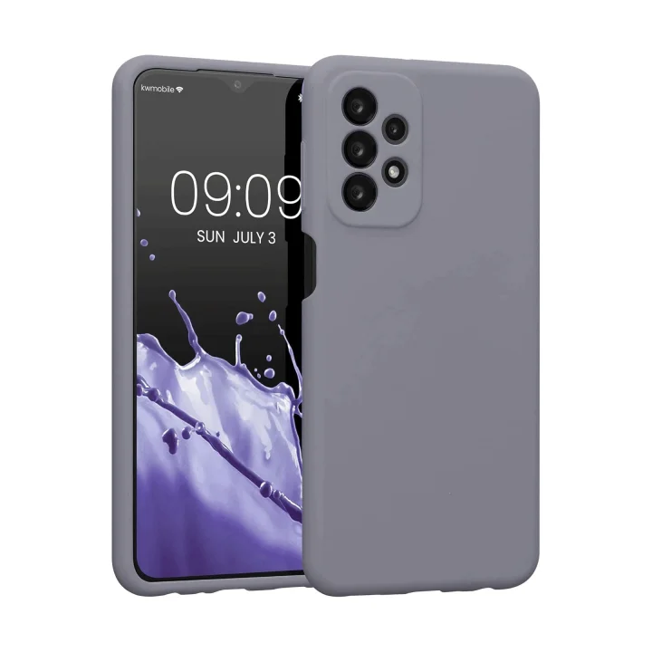 Mey İthalat®  Samsung Galaxy A23 4G Kılıf First Silikon - Gri