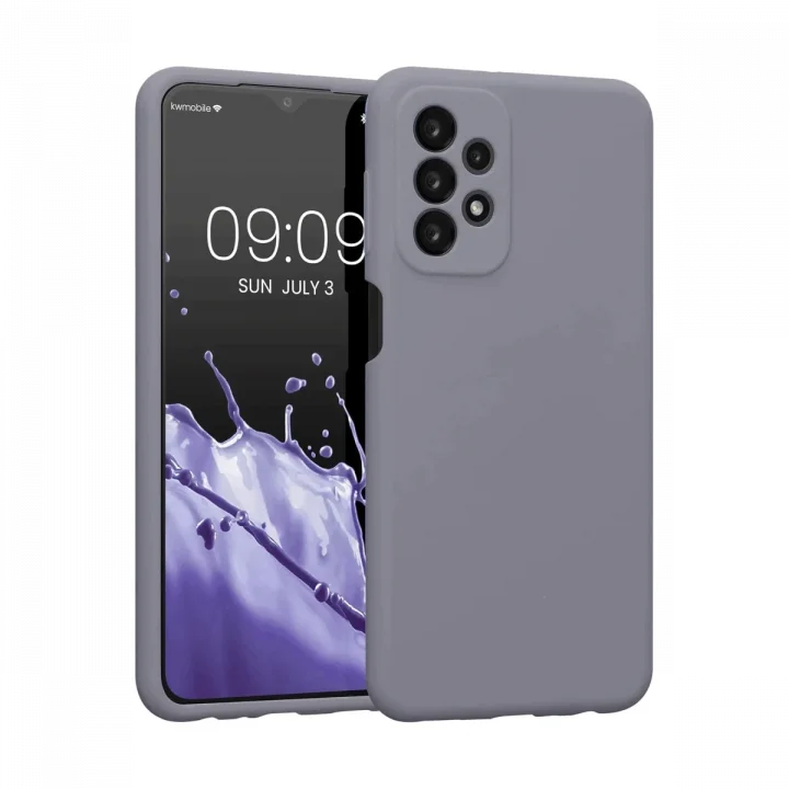 Mey İthalat®  Samsung Galaxy A23 4G Kılıf First Silikon - Gri