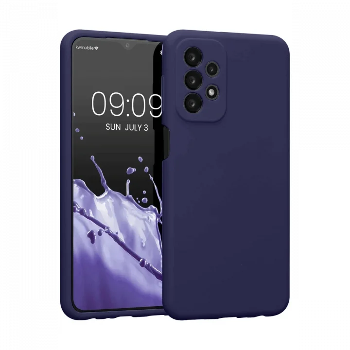 Mey İthalat®  Samsung Galaxy A23 4G Kılıf First Silikon - Lacivert