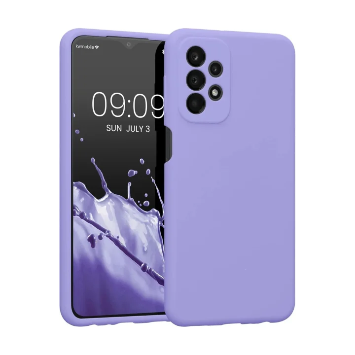 Mey İthalat®  Samsung Galaxy A23 4G Kılıf First Silikon - Lila