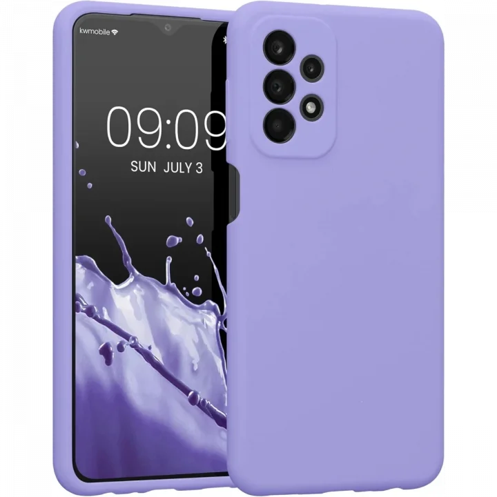 Mey İthalat®  Samsung Galaxy A23 4G Kılıf First Silikon - Lila