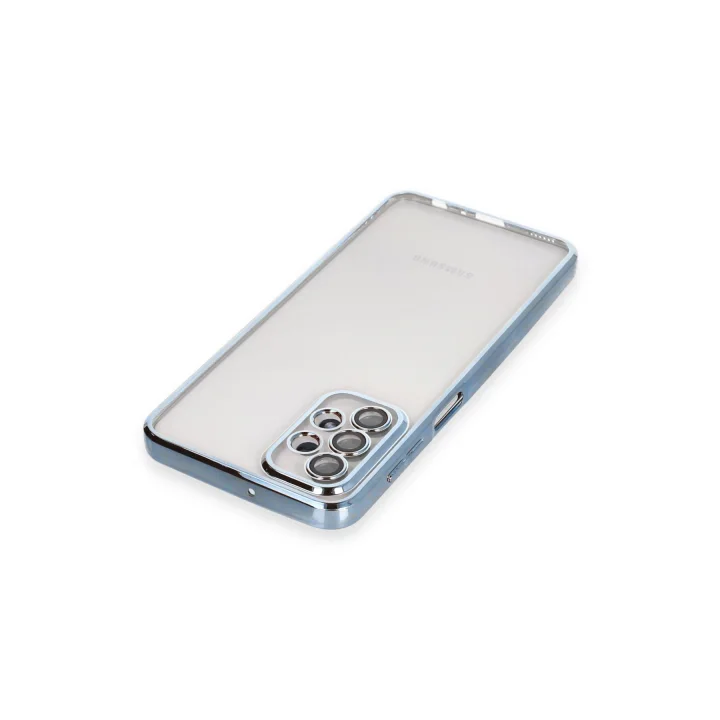 Mey İthalat®  Samsung Galaxy A23 4G Kılıf  Lensli Silikon - Açık Mavi