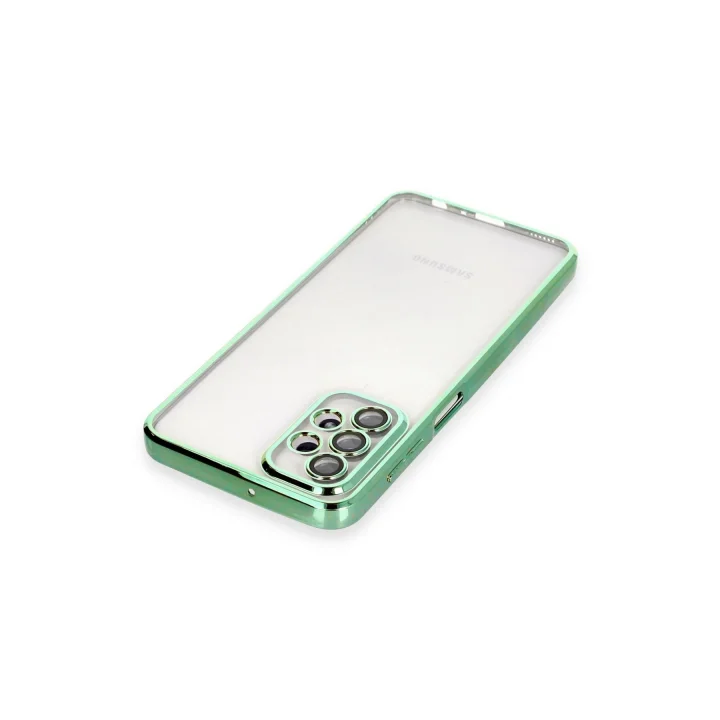 Mey İthalat®  Samsung Galaxy A23 4G Kılıf  Lensli Silikon - Yeşil