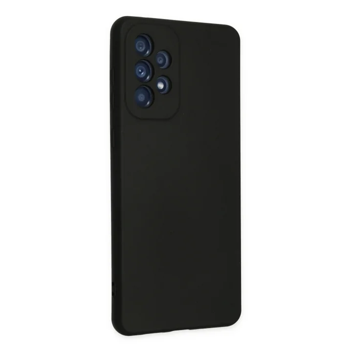Mey İthalat®  Samsung Galaxy A23 4G Kılıf Nano içi Kadife Silikon - Siyah