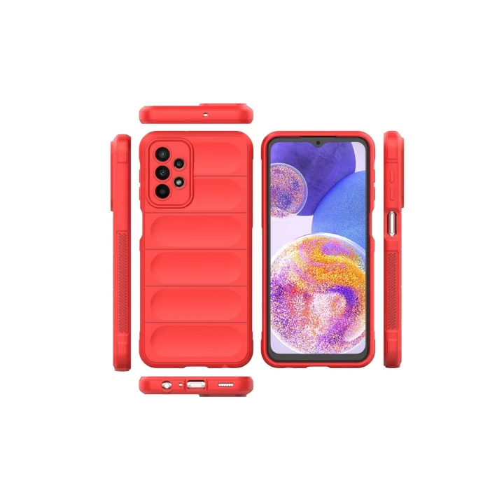 Mey İthalat®  Samsung Galaxy A23 4G Kılıf Optimum Silikon - Kırmızı