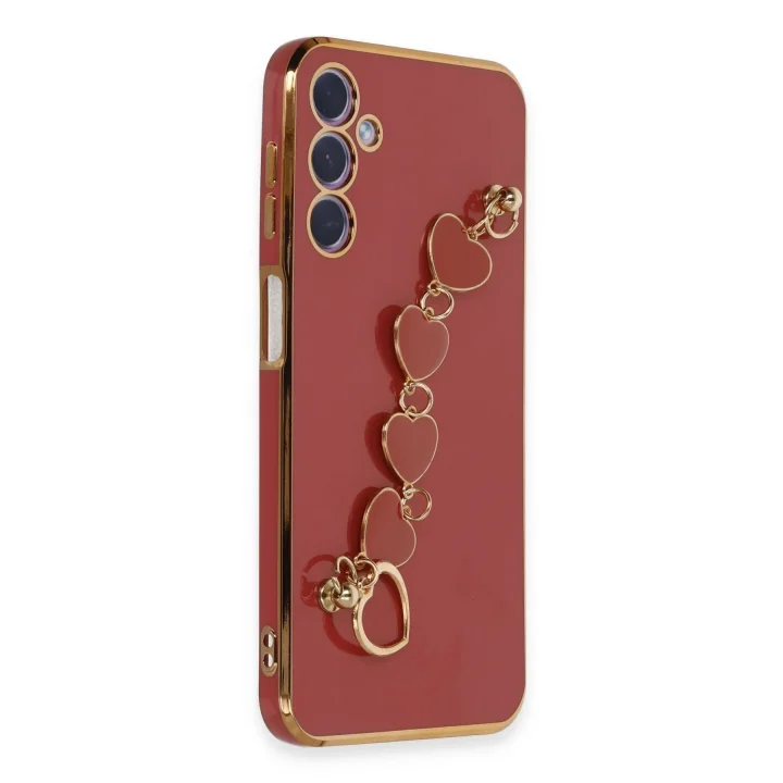 Mey İthalat®  Samsung Galaxy A24 4G Kılıf Esila Silikon - Kırmızı