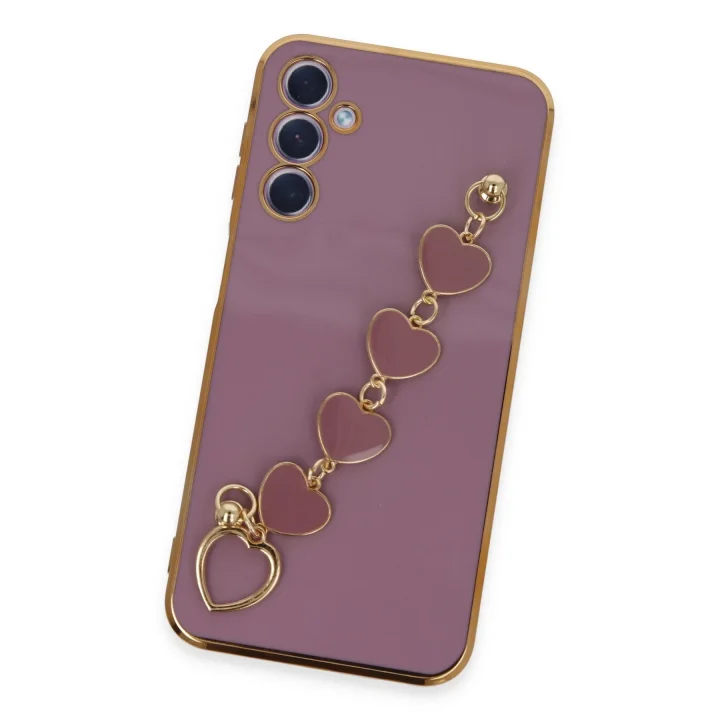 Mey İthalat®  Samsung Galaxy A24 4G Kılıf Esila Silikon - Mor