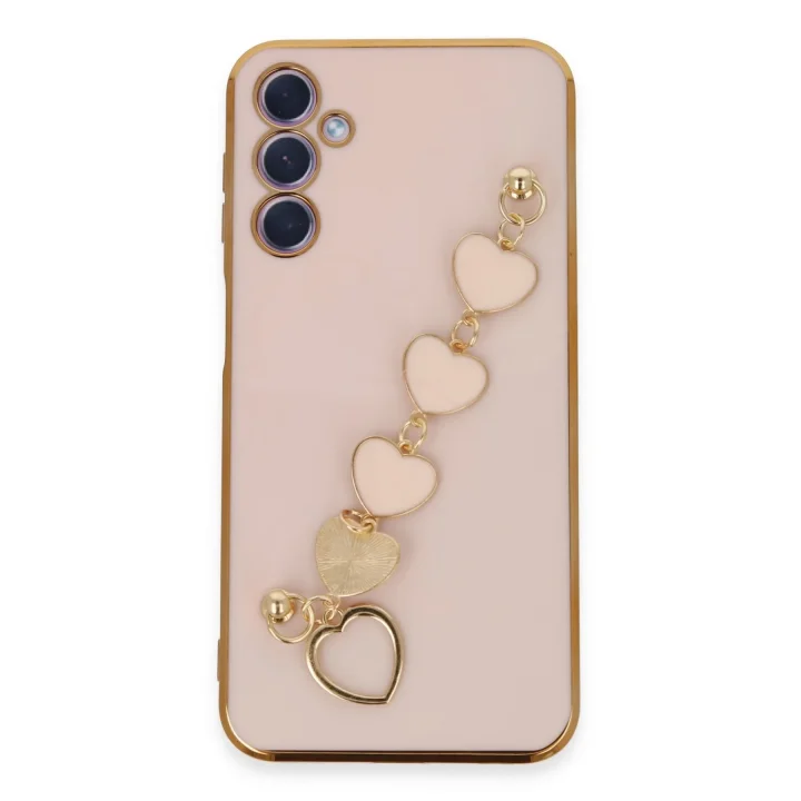 Mey İthalat®  Samsung Galaxy A24 4G Kılıf Esila Silikon - Pudra