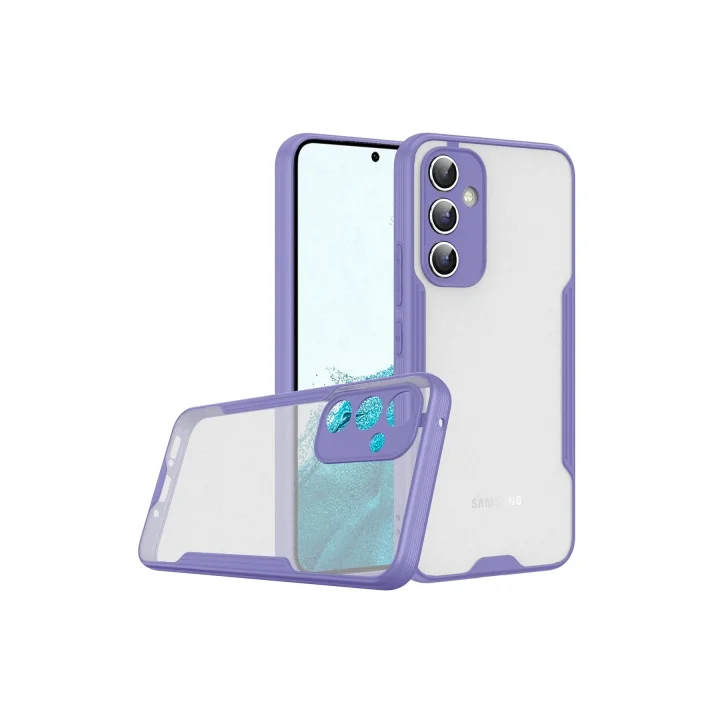 Mey İthalat®  Samsung Galaxy A24 4G Kılıf Platin Silikon - Lila