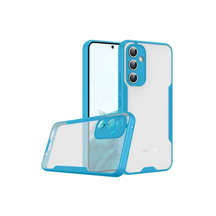 Mey İthalat®  Samsung Galaxy A24 4G Kılıf Platin Silikon - Mavi