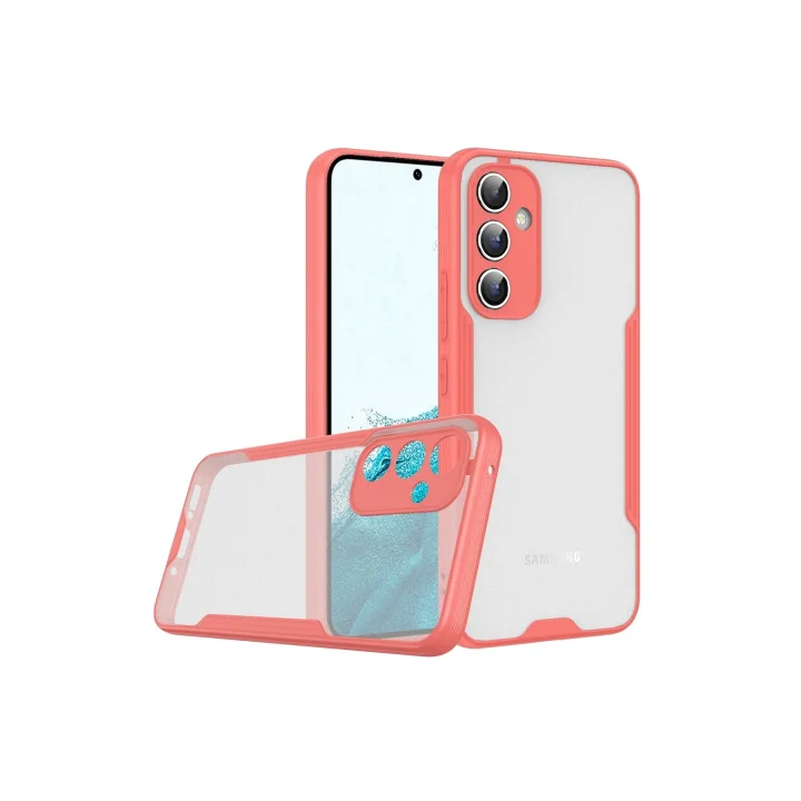 Mey İthalat®  Samsung Galaxy A24 4G Kılıf Platin Silikon - Pembe