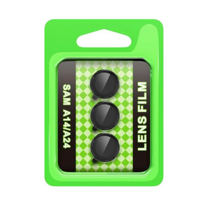 Mey İthalat®  Samsung Galaxy A24 4G Raze Metal Kamera Lens - Siyah