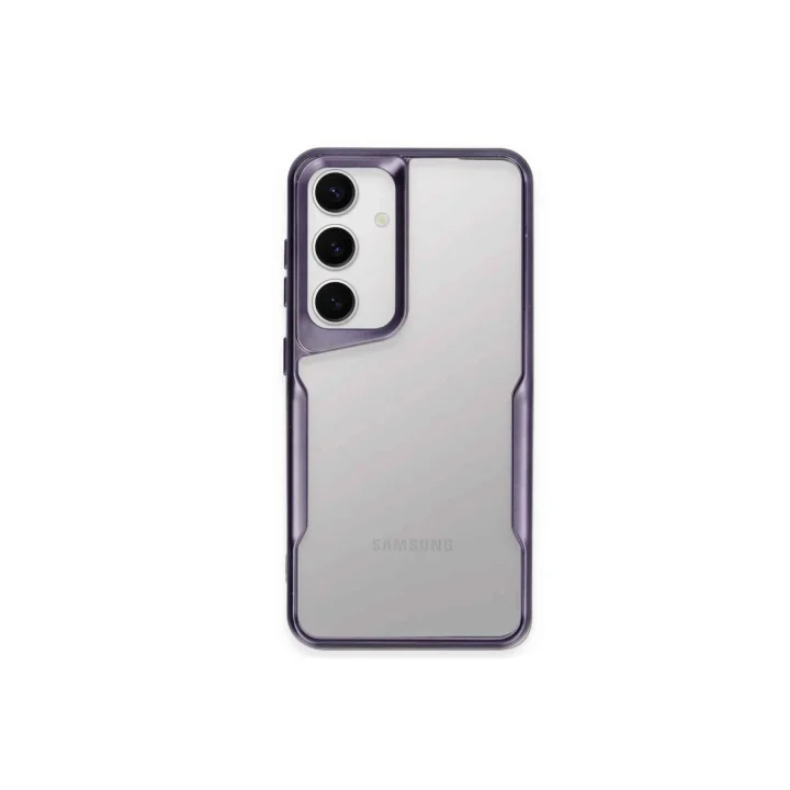 Mey İthalat®  Samsung Galaxy A25 5G Kılıf Boyi Silikon Kapak - Derin Mor