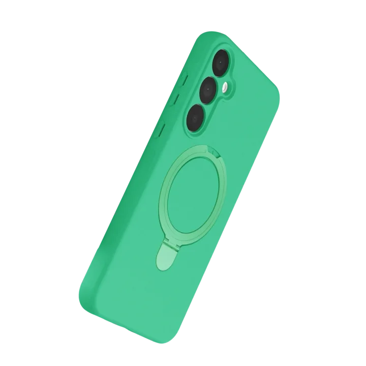 Mey İthalat®  Samsung Galaxy A25 5G Regal Magsafe Standlı Kapak - Yeşil