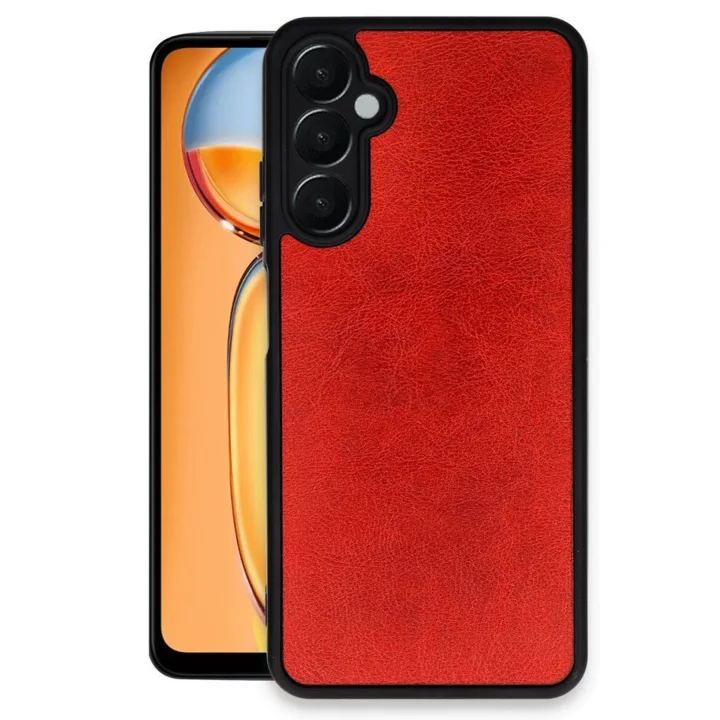 Mey İthalat®  Samsung Galaxy A26 Kılıf Aras Deri Kapak - Kırmızı